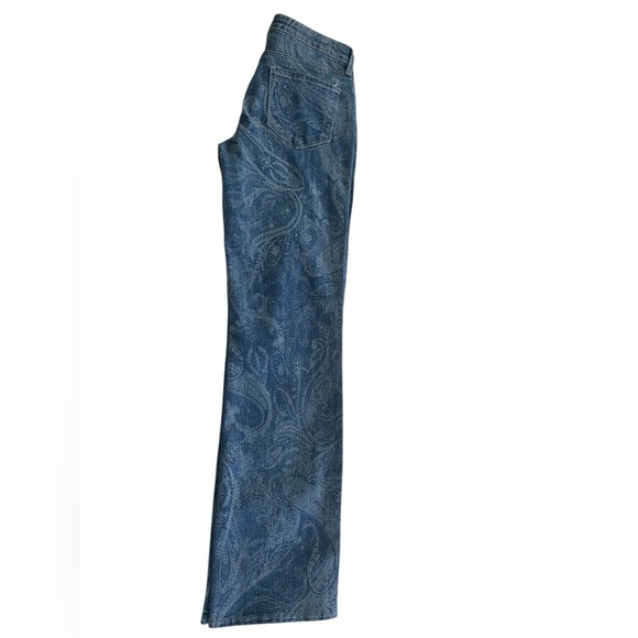 L'AGENCE Blue Paisley Straight Leg Jeans - Picture 6 of 6